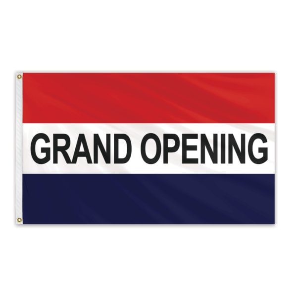 Global Flags Unlimited Grand Opening Message Flag 3'x5' Standard Flag 204553 - main